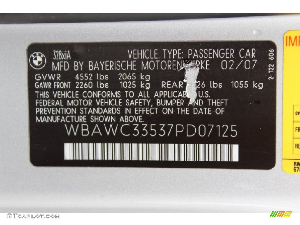 2007 3 Series 328xi Coupe - Titanium Silver Metallic / Black photo #32