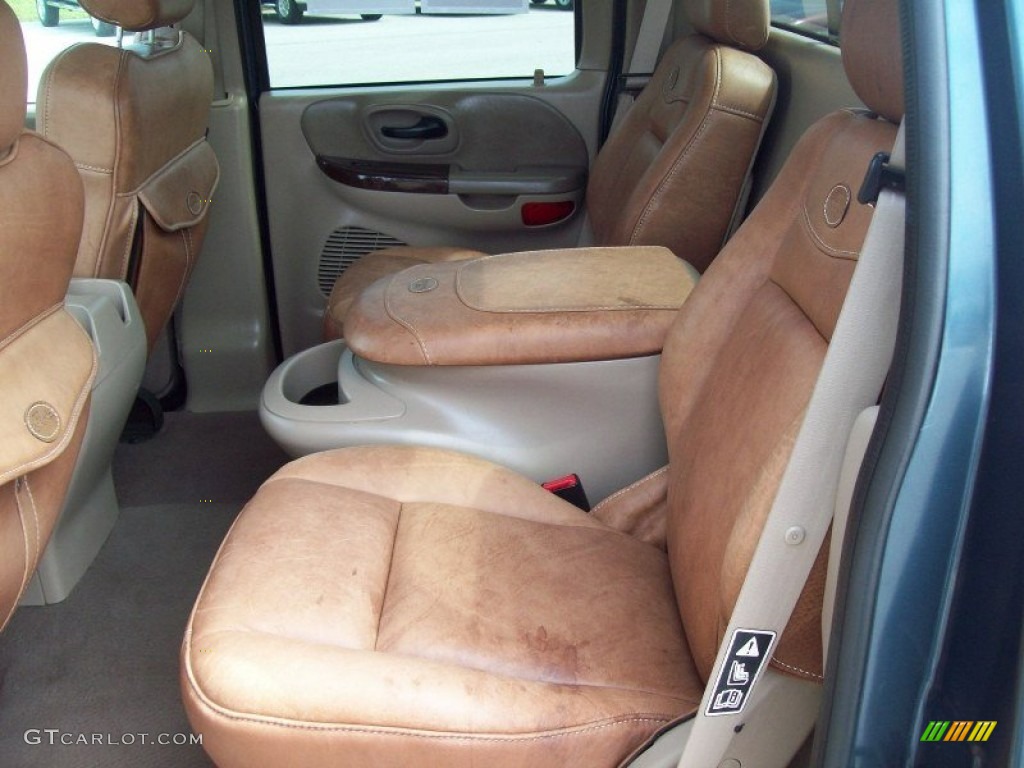 2001 F150 King Ranch SuperCrew - Charcoal Blue Metallic / Castano Brown Leather photo #19
