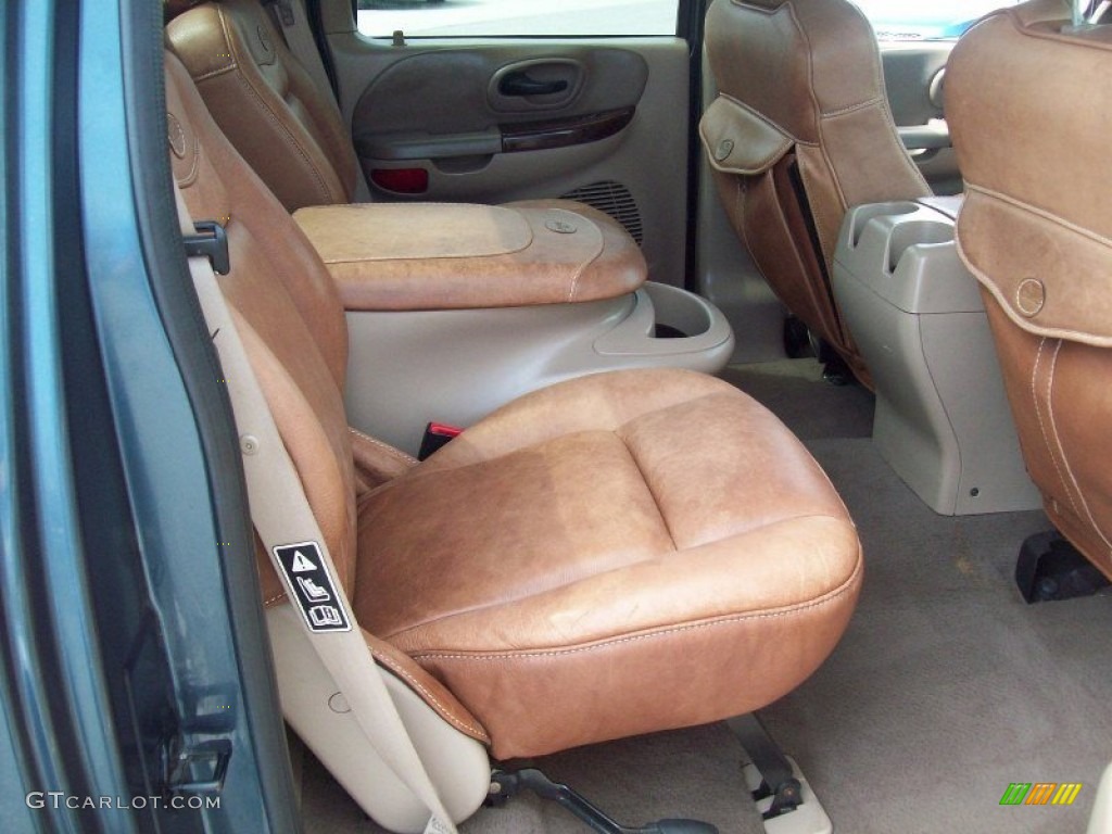 2001 F150 King Ranch SuperCrew - Charcoal Blue Metallic / Castano Brown Leather photo #20
