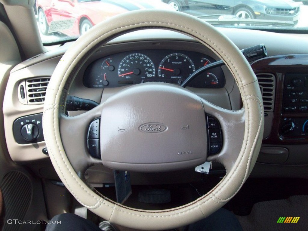 2001 F150 King Ranch SuperCrew - Charcoal Blue Metallic / Castano Brown Leather photo #23