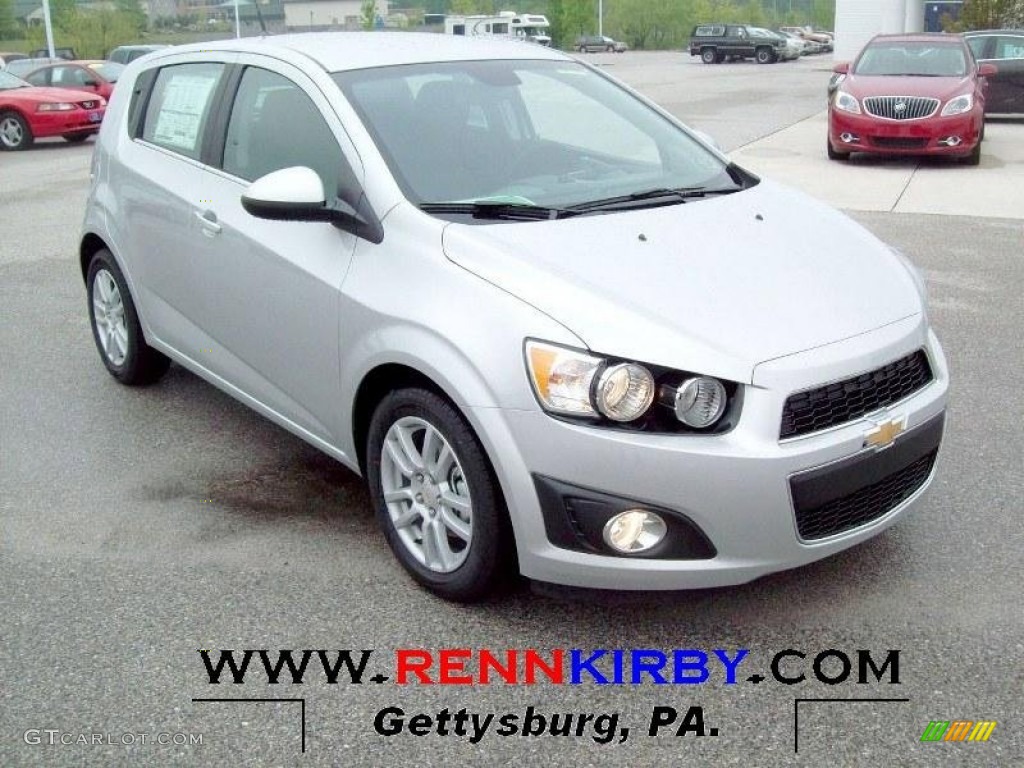 2012 Sonic LT Hatch - Silver Ice Metallic / Jet Black/Dark Titanium photo #1