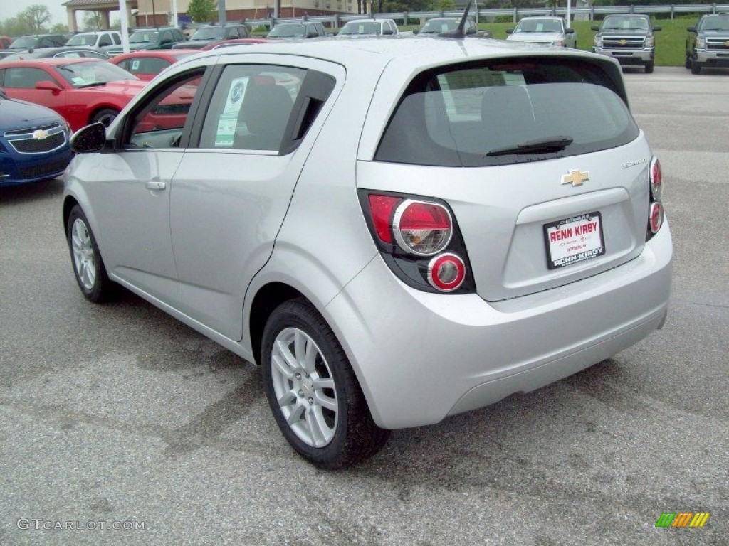 2012 Sonic LT Hatch - Silver Ice Metallic / Jet Black/Dark Titanium photo #2