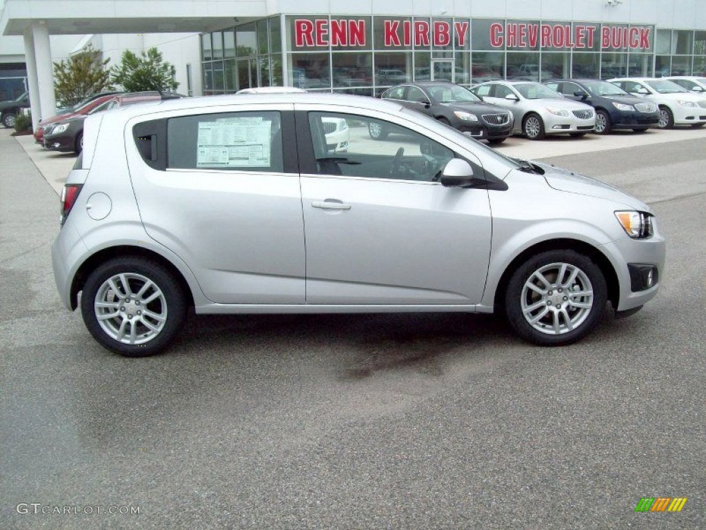 2012 Sonic LT Hatch - Silver Ice Metallic / Jet Black/Dark Titanium photo #3