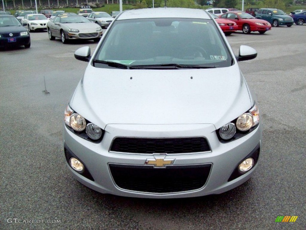 2012 Sonic LT Hatch - Silver Ice Metallic / Jet Black/Dark Titanium photo #15