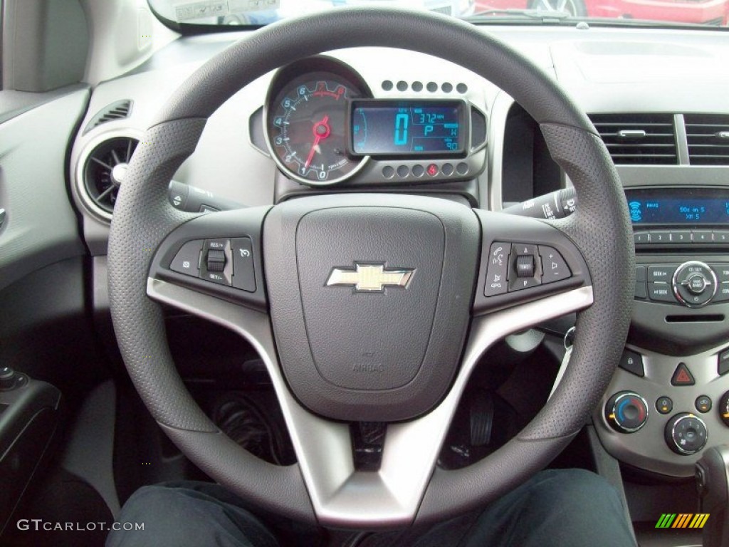 2012 Sonic LT Hatch - Silver Ice Metallic / Jet Black/Dark Titanium photo #22