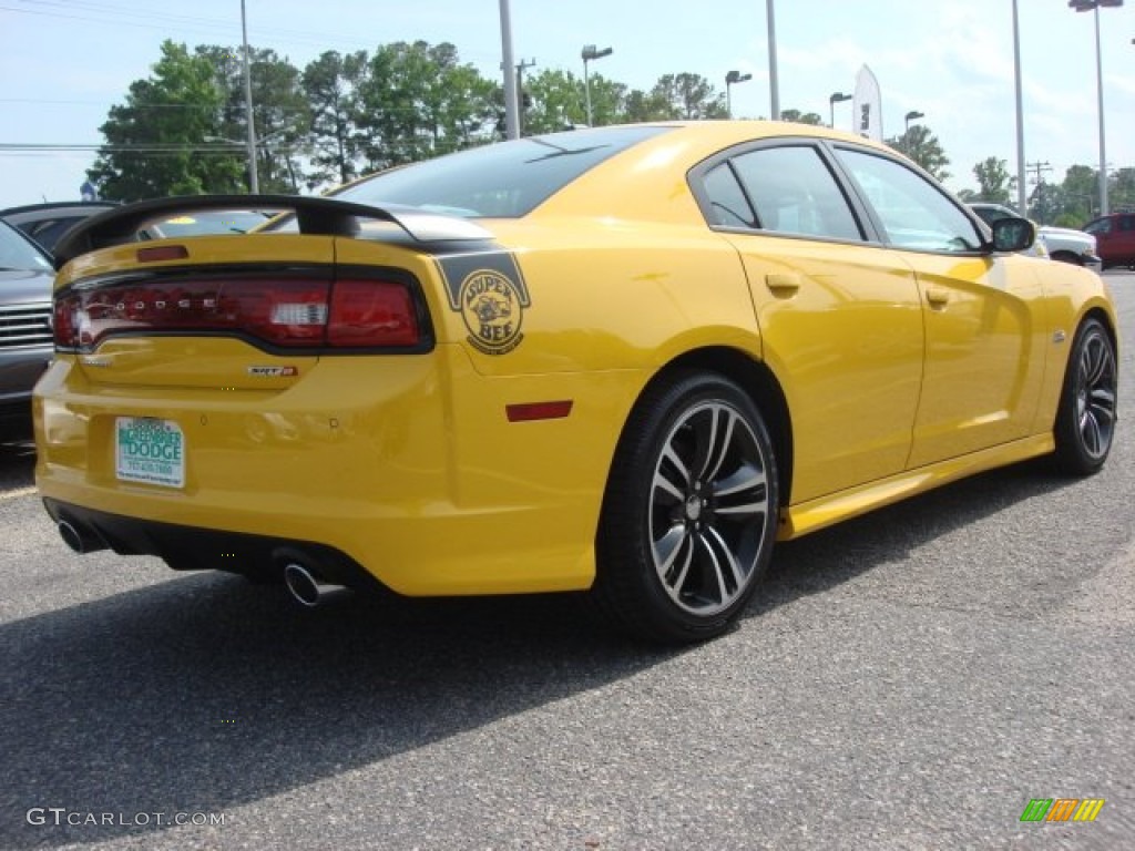 2012 Charger SRT8 Super Bee - Stinger Yellow / Black/Super Bee Stripes photo #5