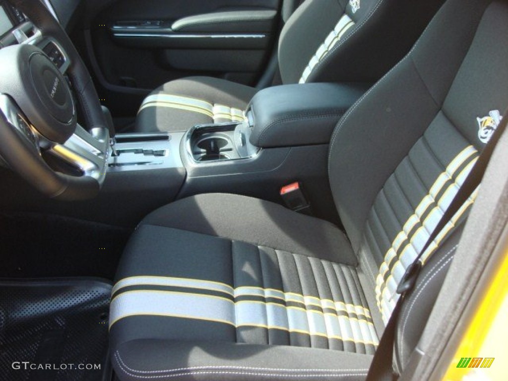 Black/Super Bee Stripes Interior 2012 Dodge Charger SRT8 Super Bee Photo #64701139