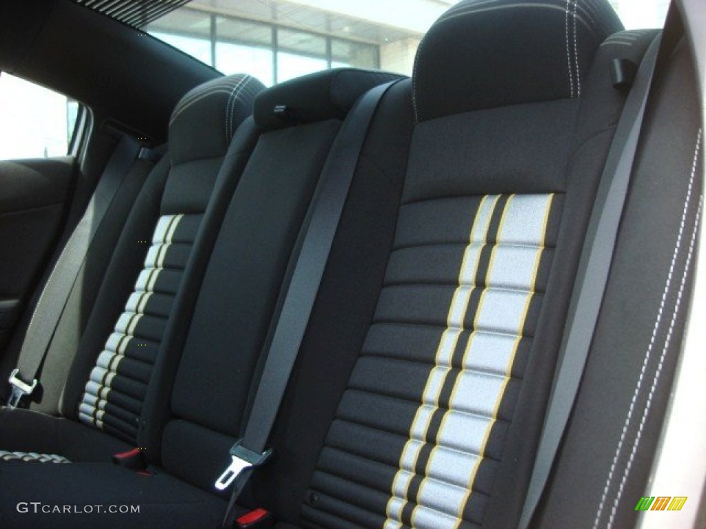 Black/Super Bee Stripes Interior 2012 Dodge Charger SRT8 Super Bee Photo #64701150