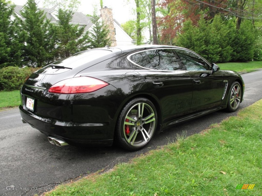 2011 Panamera Turbo - Black / Black photo #6