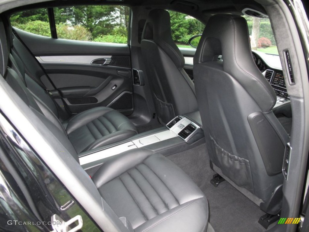 Black Interior 2011 Porsche Panamera Turbo Photo #64702149