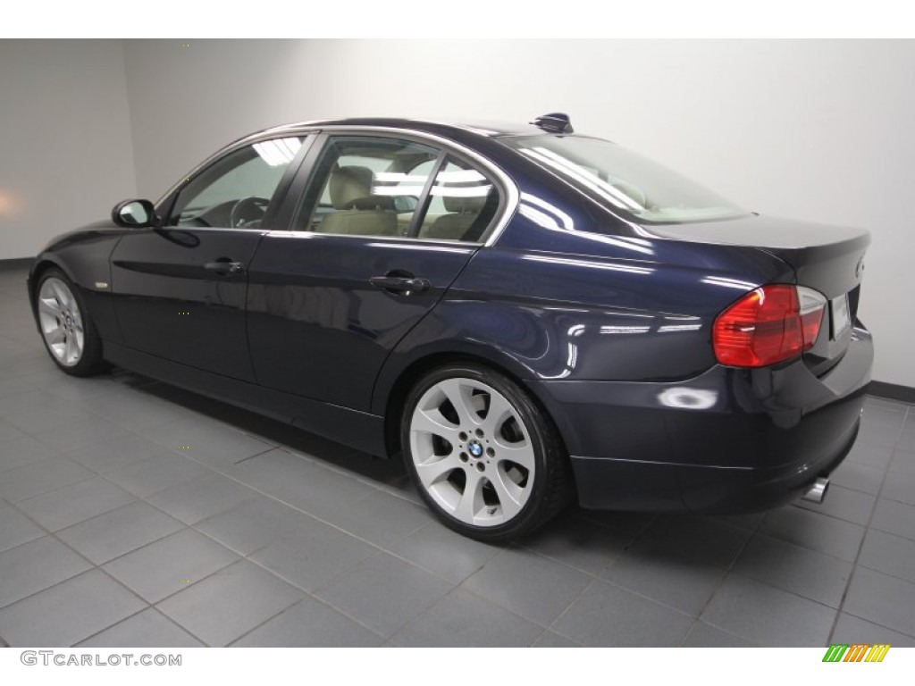 2008 3 Series 335i Sedan - Monaco Blue Metallic / Beige photo #5