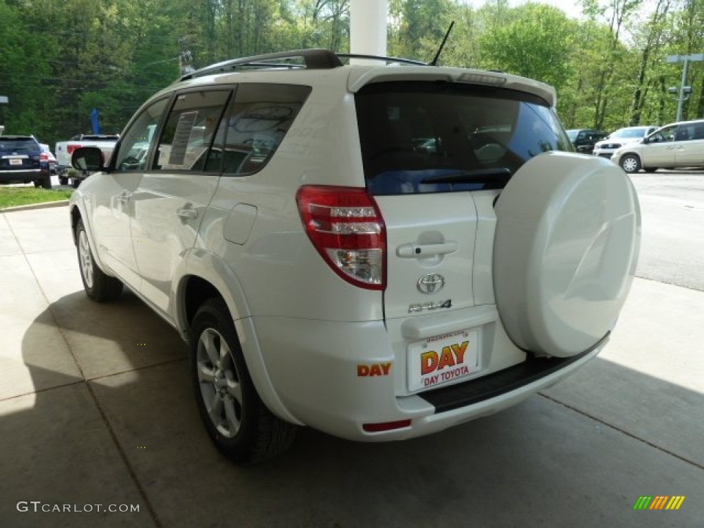 2012 RAV4 Limited 4WD - Blizzard White Pearl / Ash photo #4