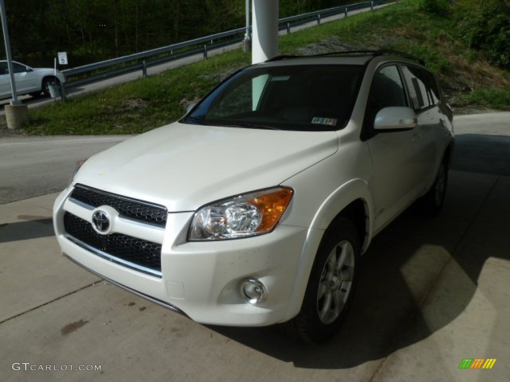 2012 RAV4 Limited 4WD - Blizzard White Pearl / Ash photo #5