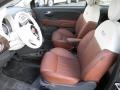 2012 Espresso (Brown) Fiat 500 Lounge  photo #7