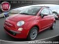 2012 Rosso Brillante (Red) Fiat 500 Lounge  photo #1