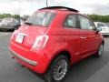 2012 Rosso Brillante (Red) Fiat 500 Lounge  photo #3