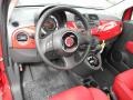 Pelle Rosso/Nera (Red/Black) Dashboard Photo for 2012 Fiat 500 #64704982