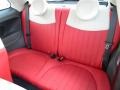 Pelle Rossa/Avorio (Red/Ivory) 2012 Fiat 500 Lounge Interior Color