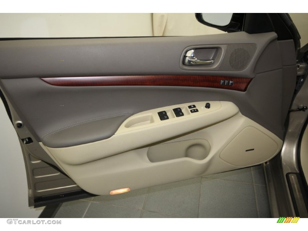 2009 Infiniti G 37 Sedan Wheat Door Panel Photo #64705644