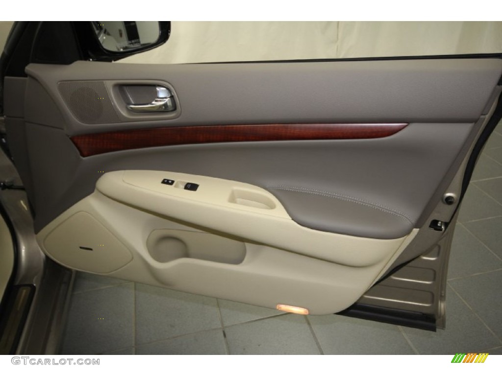 2009 Infiniti G 37 Sedan Wheat Door Panel Photo #64705911