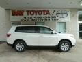 2012 Blizzard White Pearl Toyota Highlander V6 4WD  photo #1