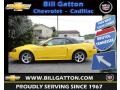 2004 Screaming Yellow Ford Mustang GT Convertible  photo #1