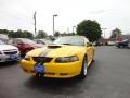 2004 Screaming Yellow Ford Mustang GT Convertible  photo #2