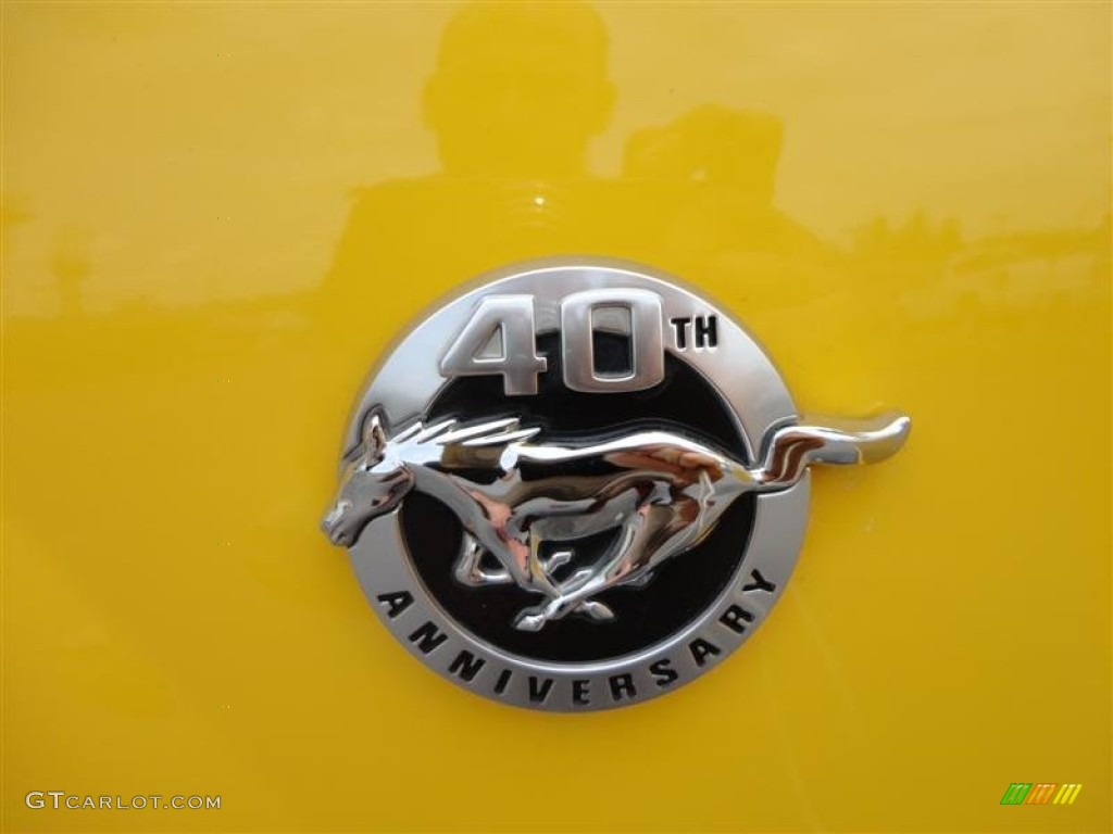 2004 Mustang GT Convertible - Screaming Yellow / Dark Charcoal photo #10