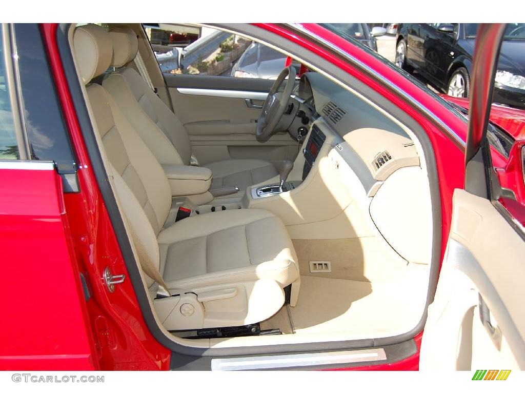 2008 A4 2.0T quattro Sedan - Brilliant Red / Beige photo #21