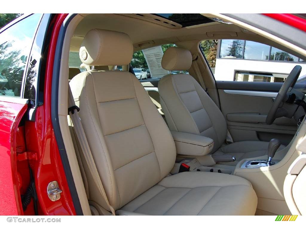 2008 A4 2.0T quattro Sedan - Brilliant Red / Beige photo #23