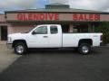 2007 Summit White Chevrolet Silverado 2500HD Work Truck Extended Cab 4x4  photo #2