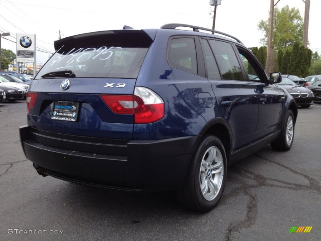 2005 X3 3.0i - Mystic Blue Metallic / Grey photo #4