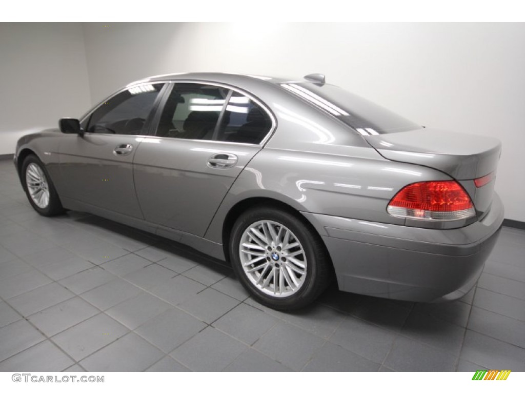 2004 7 Series 745i Sedan - Sterling Grey Metallic / Black/Black photo #5