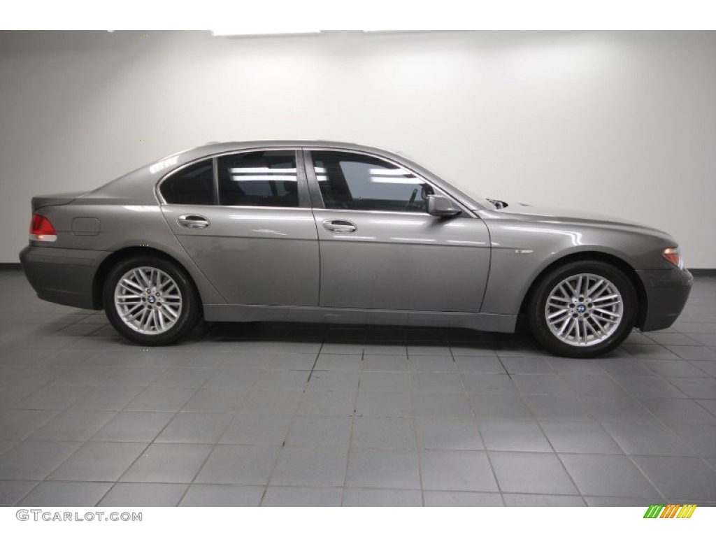 2004 7 Series 745i Sedan - Sterling Grey Metallic / Black/Black photo #7