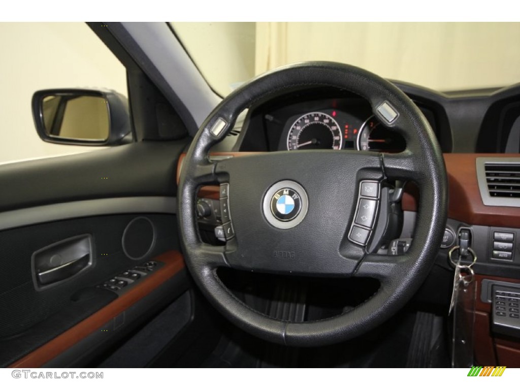 2004 7 Series 745i Sedan - Sterling Grey Metallic / Black/Black photo #31