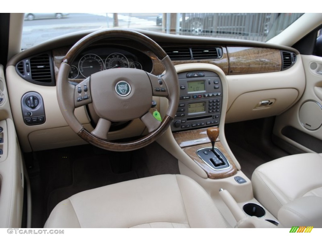 2006 Jaguar X-Type 3.0 Sport Wagon Champagne Dashboard Photo #64709886