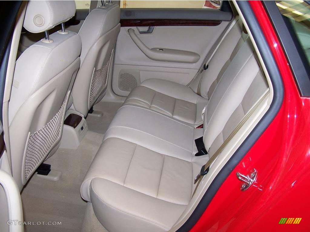 2008 A4 2.0T quattro Sedan - Brilliant Red / Beige photo #16