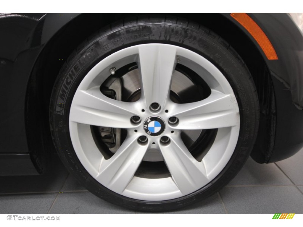 2009 3 Series 335i Coupe - Black Sapphire Metallic / Coral Red/Black Dakota Leather photo #10