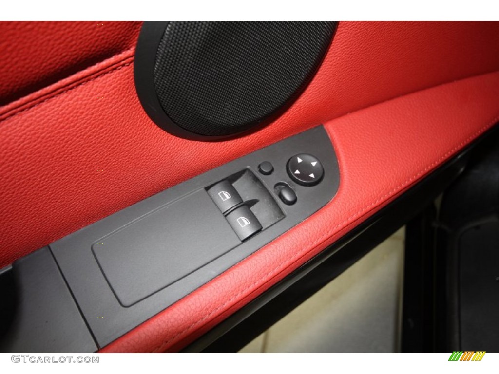 2009 3 Series 335i Coupe - Black Sapphire Metallic / Coral Red/Black Dakota Leather photo #16