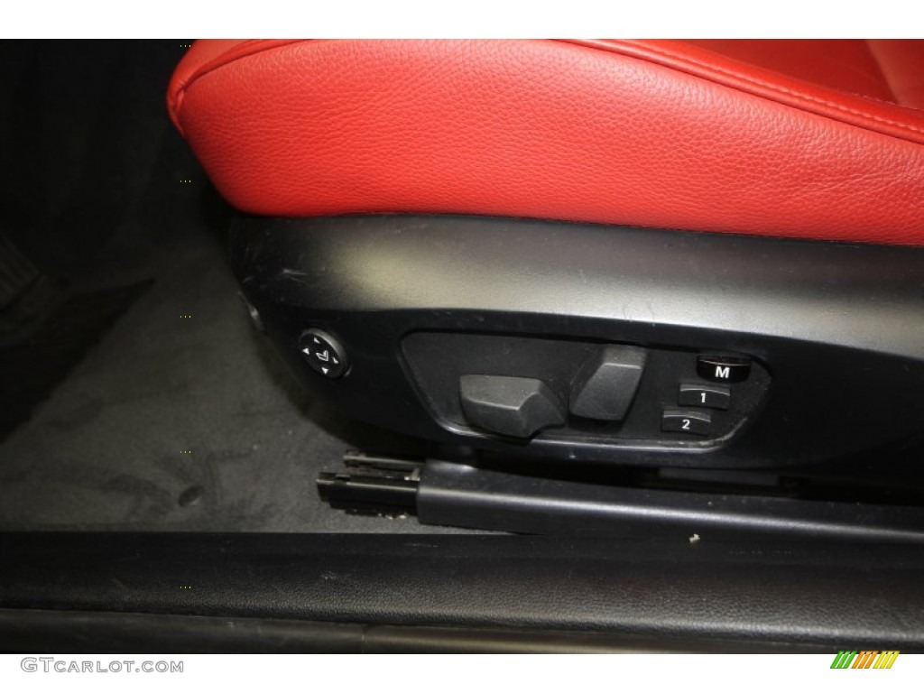 2009 3 Series 335i Coupe - Black Sapphire Metallic / Coral Red/Black Dakota Leather photo #17