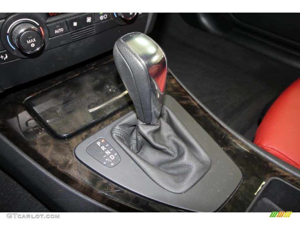 2009 3 Series 335i Coupe - Black Sapphire Metallic / Coral Red/Black Dakota Leather photo #21