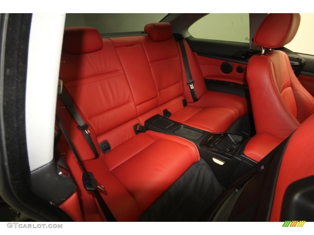 2009 3 Series 335i Coupe - Black Sapphire Metallic / Coral Red/Black Dakota Leather photo #30