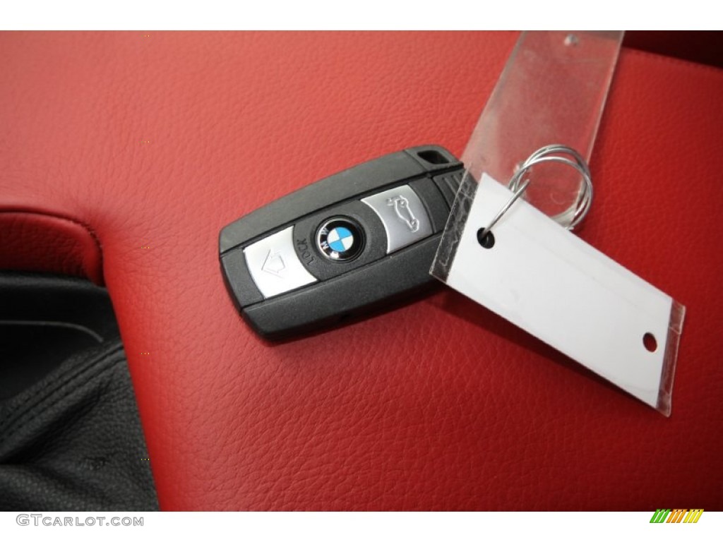2009 3 Series 335i Coupe - Black Sapphire Metallic / Coral Red/Black Dakota Leather photo #38