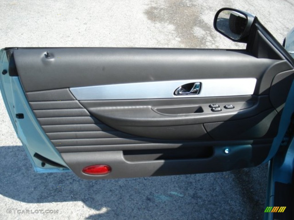 2002 Ford Thunderbird Premium Roadster Thunderbird Blue Door Panel Photo #64712402