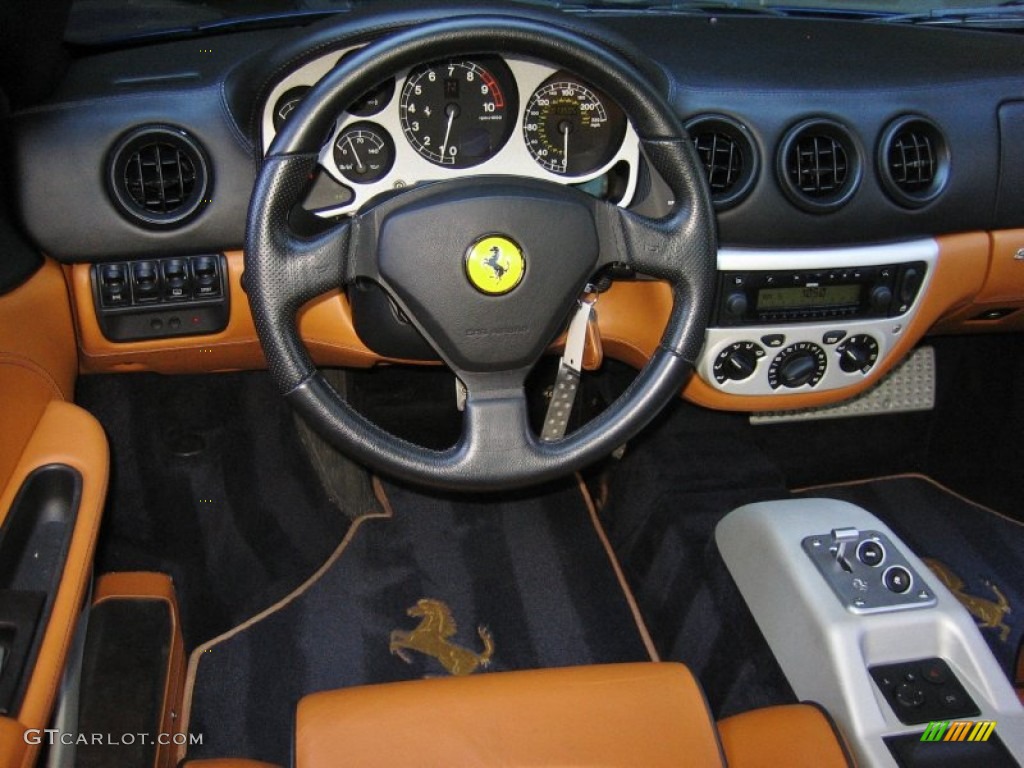 2000 Ferrari 360 Modena Tan Steering Wheel Photo #64713039