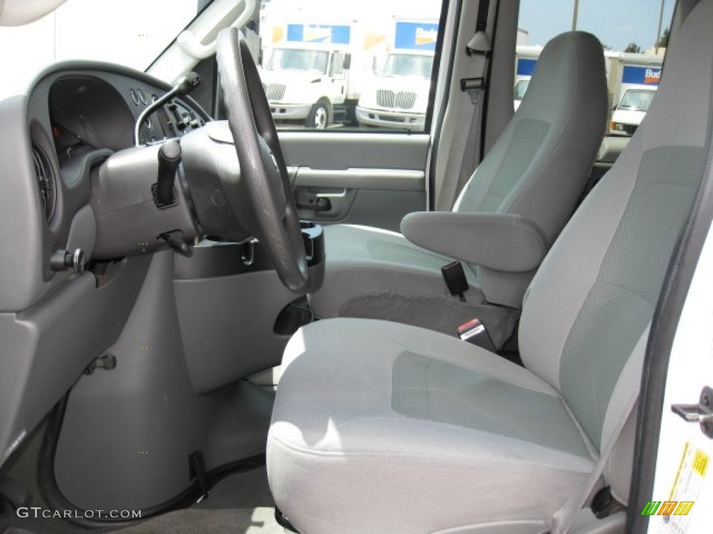 2007 E Series Van E350 Super Duty Passenger - Oxford White / Medium Flint Grey photo #10