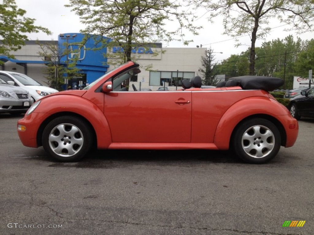 2003 New Beetle GLS Convertible - Sundown Orange / Black photo #1