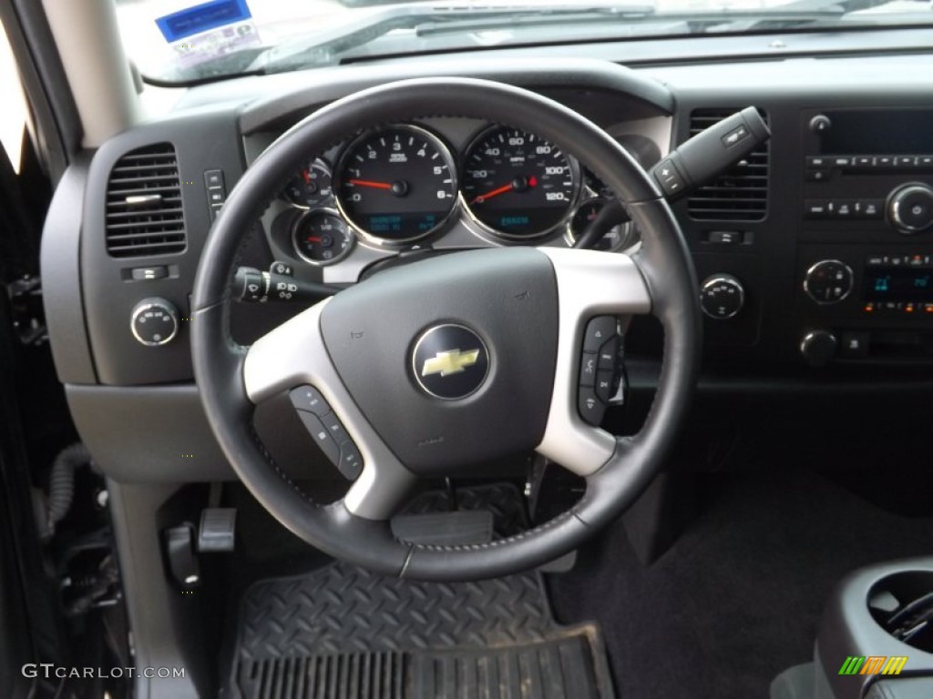 2010 Silverado 1500 LT Extended Cab 4x4 - Black Granite Metallic / Ebony photo #10