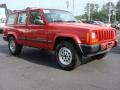 1999 Flame Red Jeep Cherokee Sport 4x4  photo #2
