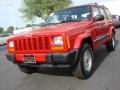 1999 Flame Red Jeep Cherokee Sport 4x4  photo #7